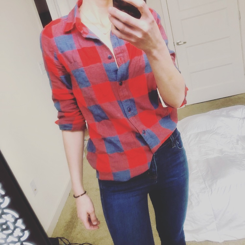 J. Crew Button Down Flannel Shirt